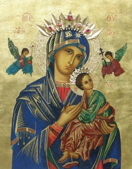 Obraz MB Nieustającej Pomocy z Kaplicy USD w Krakowie ukoronowany przez kard. Franciszka Macharskiego 12.09.2001 r.
